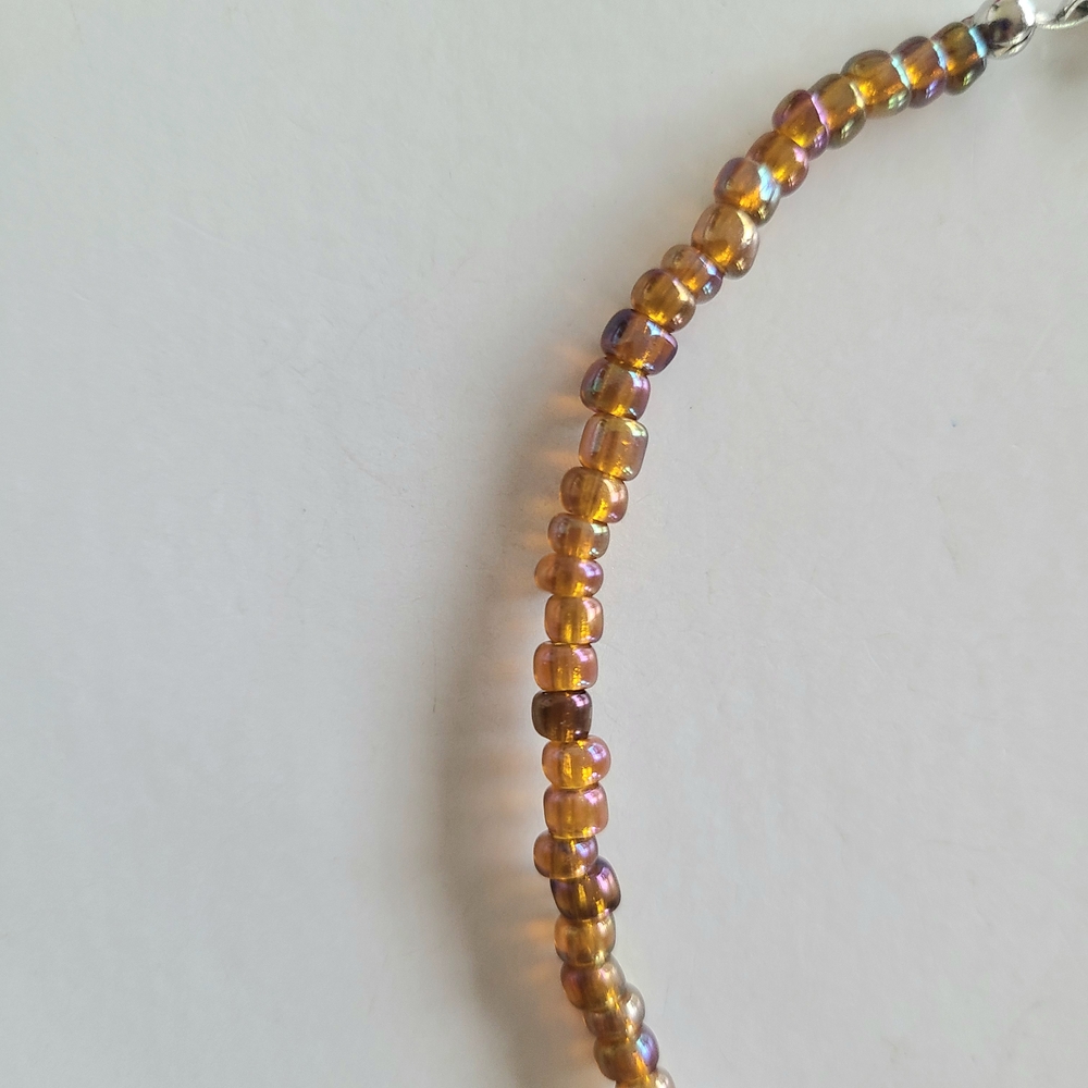 Brown Shell Beaded Ankle Bracelet - Picture 4 of 6